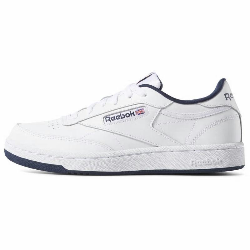 Tenisi Reebok Club C Baieti Albi/Bleumarin Romania MP8796LT
